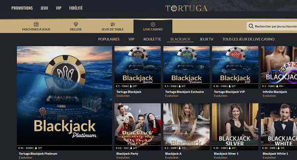 blackjack tortuga