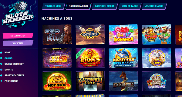 slots hammer casino dépôt 10 euros