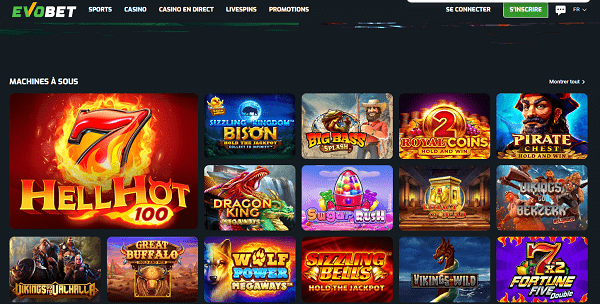 evobet casino avis