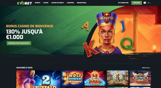 evobet nouveau casino en ligne