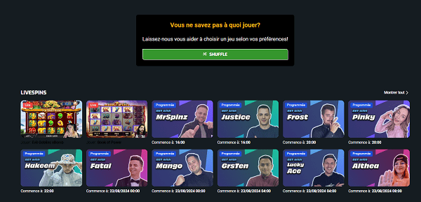 livespin evobet casino avis