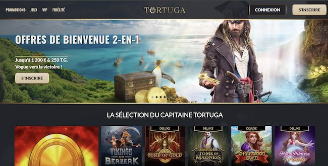 le casino avec un thème de pirate : tortuga casino