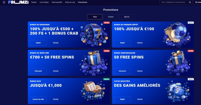 frumzi bonus casino