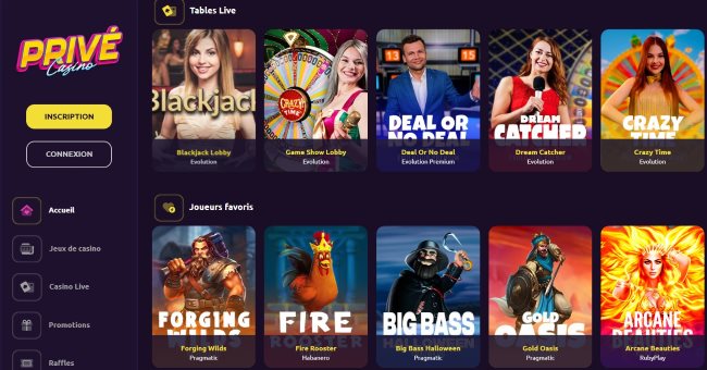 casino privé nouveau casino en ligne