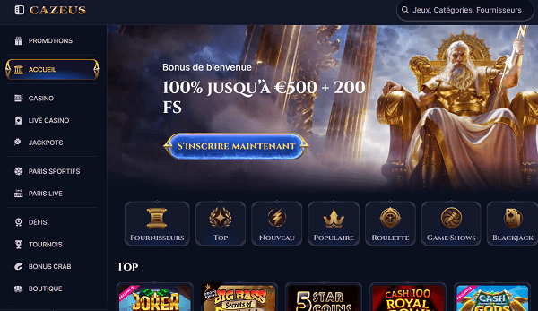 cazeus top casino dogecoin